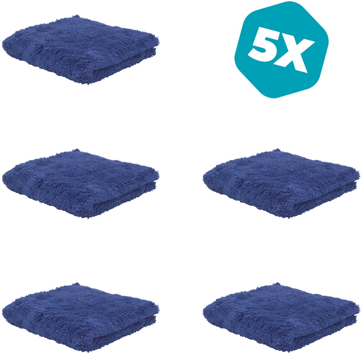 Waxdoek (5 stuks) - Car Detailing - Autowassen - 40x40 cm