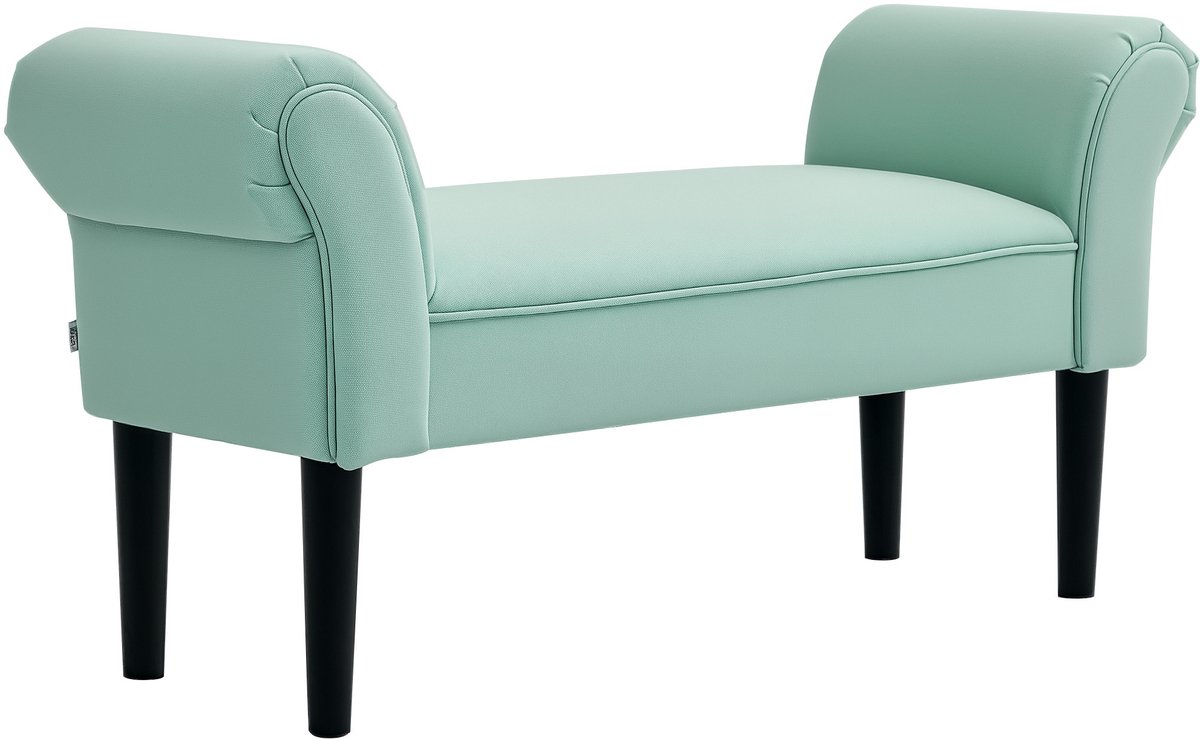 HOMCOM-Bettbank-Schaumstoff, Segelstoff-L102 x B36x H51 cm-Grün