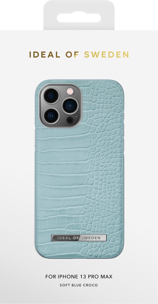 iDeal Of Sweden Atelier Case Introductory iPhone 13 Pro Max Soft Blue Croco