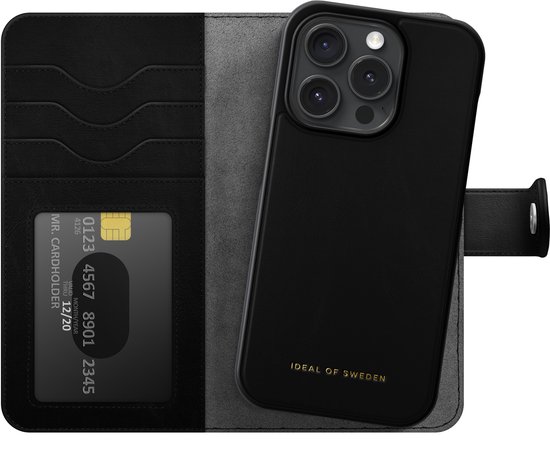 Ideal of Sweden Magnet Wallet+ MagSafe iPhone 15 Pro Noir
