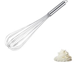 Westmark Whisk Pro – Flexibele roestvrijstalen garde – Praktische garde voor eieren, deeg, enz. – Kloppen, roeren en mixen – Zilver, 48 cm