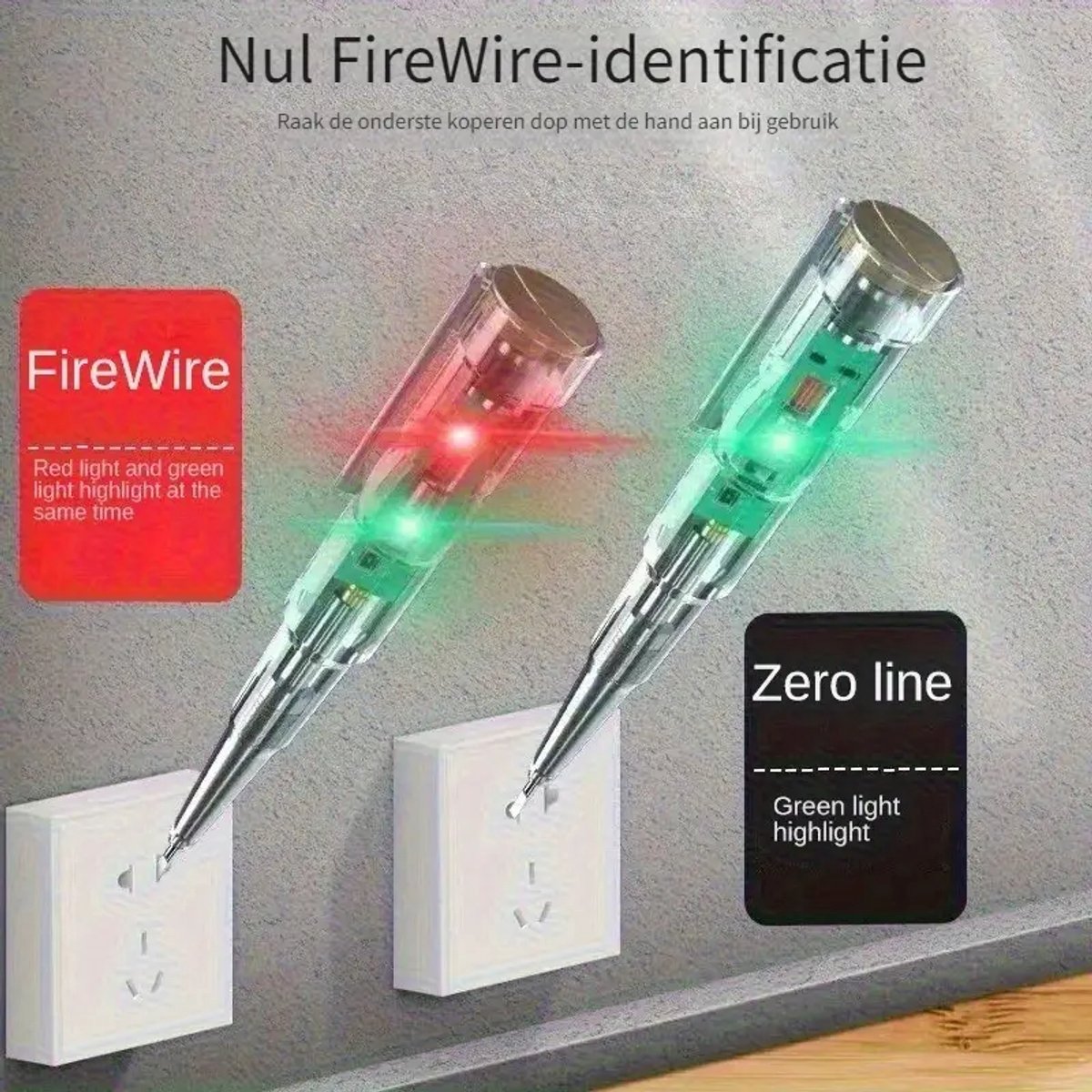 Intelligente Spanningstester Pen Elektrische Schroevendraaier Teststift Inductiekracht Detector Circuit Indicator AC24-250V DC12-24V