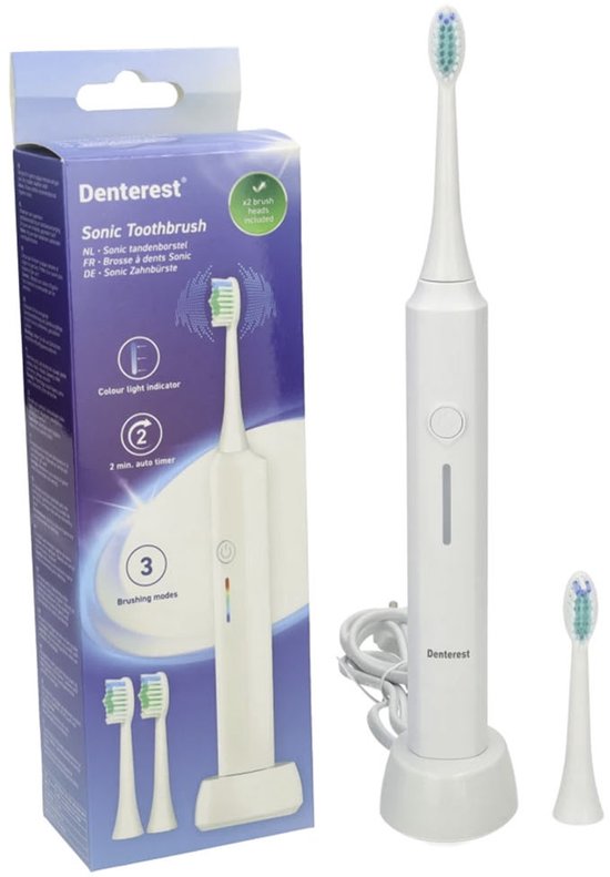Denterest Sonische Elektrische Tandenborstel - Compatibel met Philips Opzetborstels - Zwart