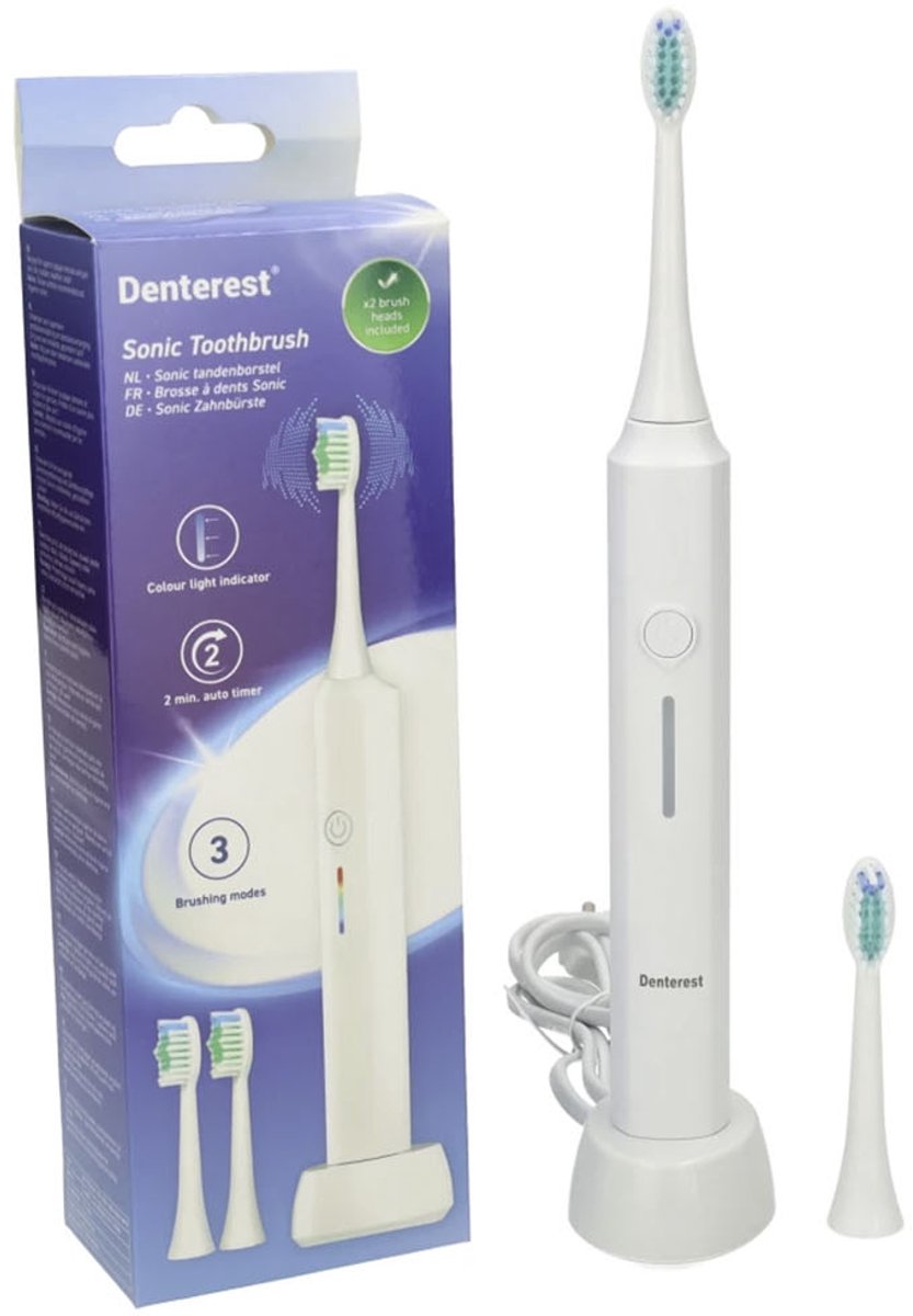 Denterest Sonische Elektrische Tandenborstel Zwart - Denterest - €27,99