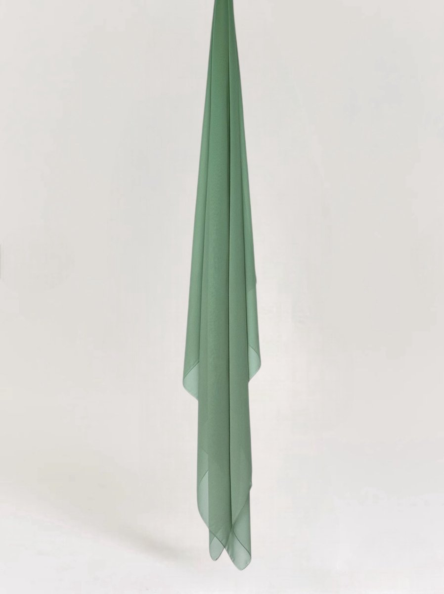 Chiffon Hijaab XXL - Mint Green - Groen - Sjaal - Sjawl - Turban - Chifon - Dames Hoofddoek - Islamitisch Hoofddeksel - 210cm x 110cm