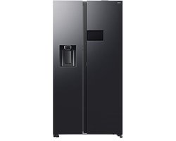 Samsung RS90F64EEFEO amerikaanse koelkast - Side-by-Side - met AI Home - wateraansluiting - Zwart
