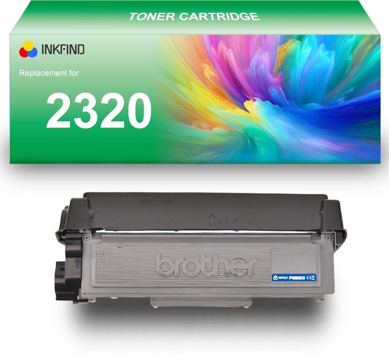 Foto: Inkfind tn 2320 tonercartridge compatibel met brother 2320 2310 tn 2320 tn2310 1 pack zwart