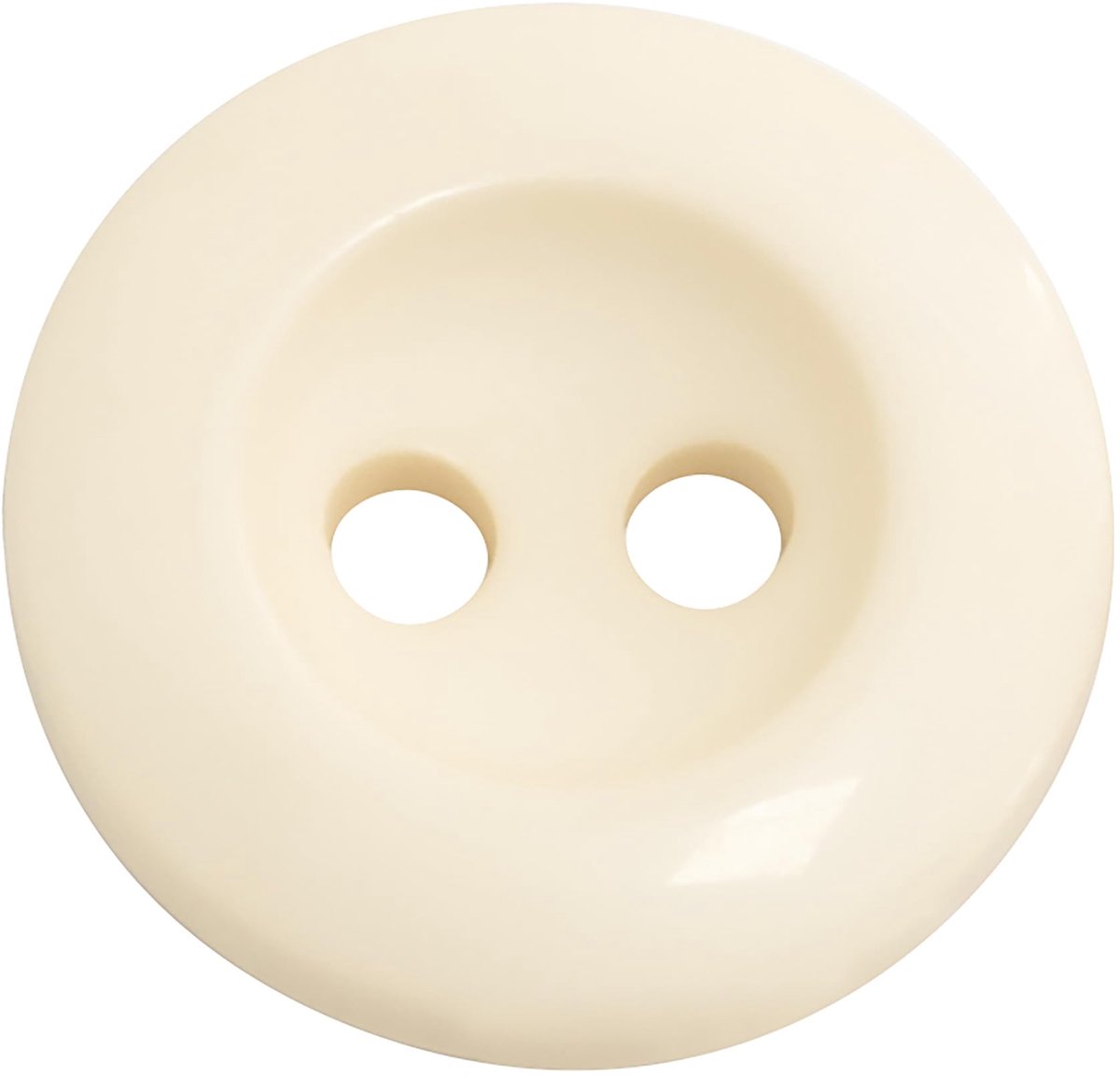 AERZETIX - C74083 - Set van 10 naaiknopen rond ∅15x3 mm met 2 gaten 24L L24 - kleur ecru - gemaakt van kunststof - opening 2 mm - fournituren naaien kleding decoratie
