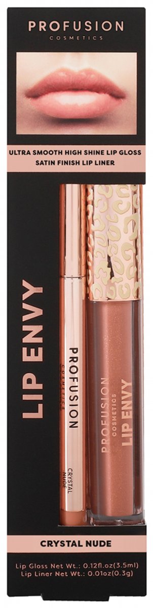 Profusion Cosmetics Lip Envy Duo Lip Gloss & Liner (Tint : Kristal naakt)
