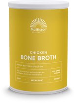 Mattisson - Kippen Botten Bouillon - Chicken Bone Broth - Bottenbouillon Rijk aan Eiwitten, Mineralen, Aminozuren & Collageen - 400 gram