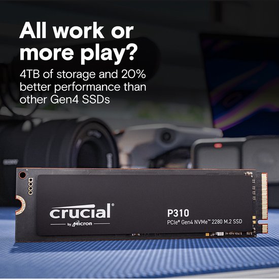 Crucial P310 4 TB M.2 PCI Express 4.0 NVMe — afbeelding 3