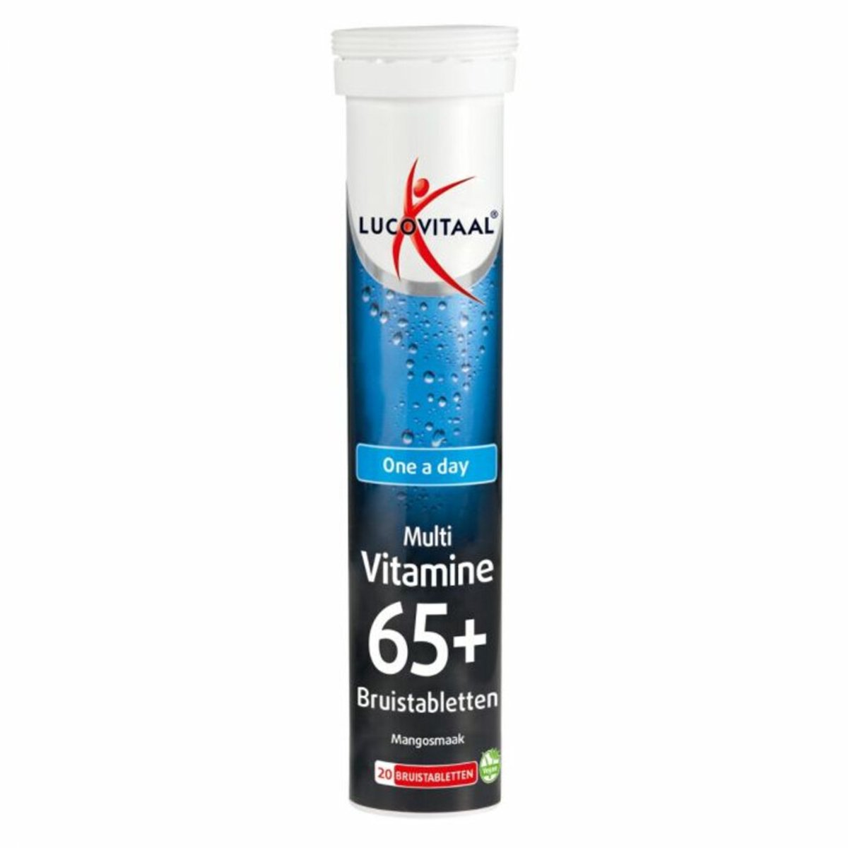 Lucovitaal - Multi 65+ Bruistabletten Mangosmaak - 3 x 20 bruistabletten - Voordeelverpakking