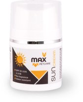Max Petcare Suncare Zonbescherming zonnebrand voor Hond Kat Paard Konijn - 30ml - SPF 30 UVA & UVB - Waterresistent - Geen Parfum