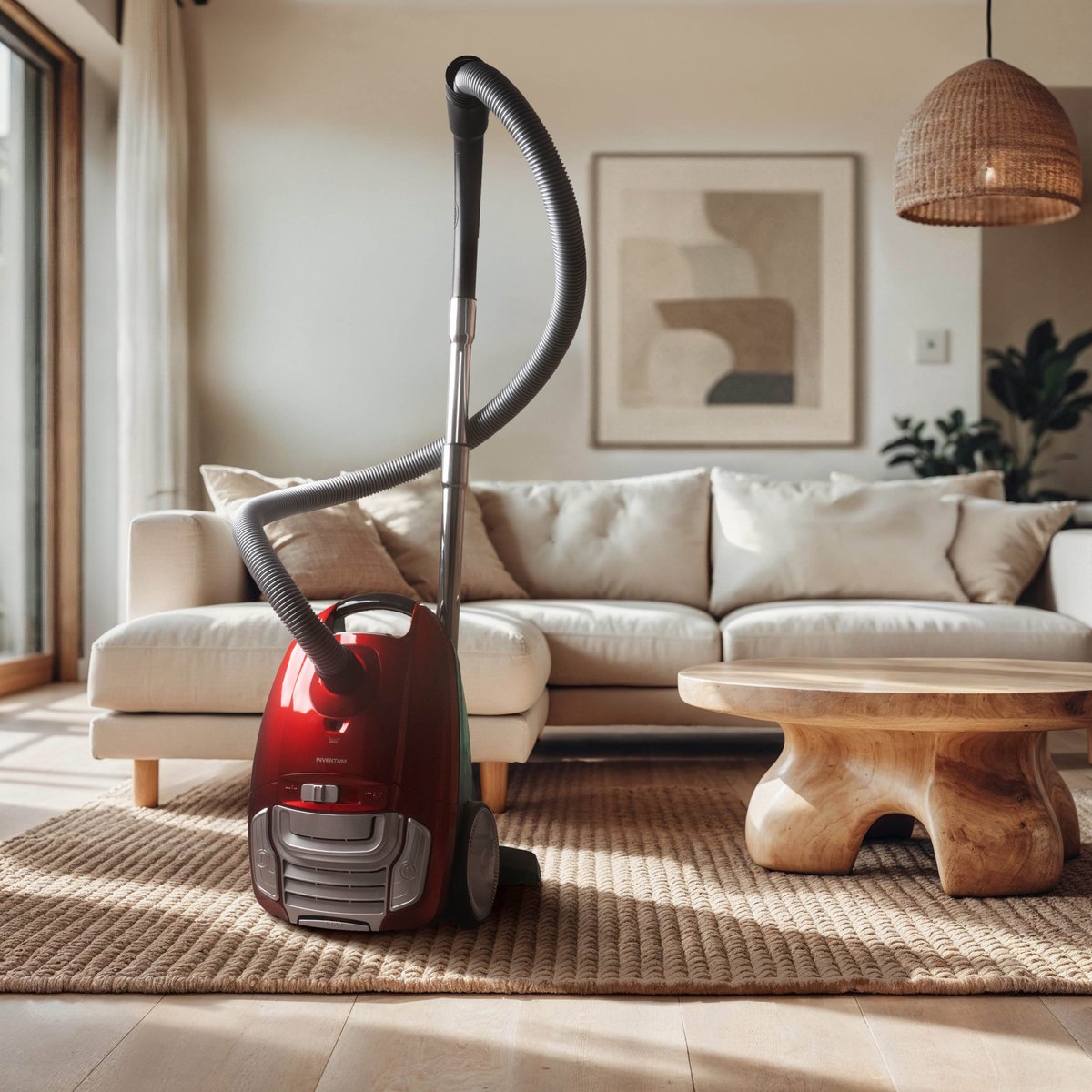 Inventum ST306RZA - Stofzuiger met zak - 3 liter - HEPA 13 - Snoerlengte 7 meter - Rood — afbeelding 2