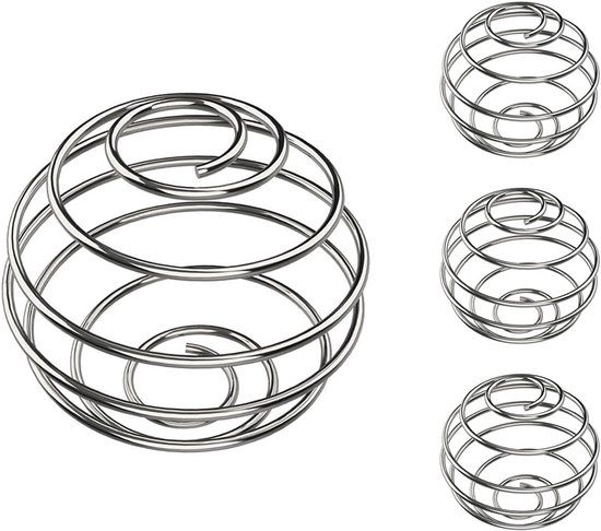 Foto: Set van 4 roestvrijstalen mengballen 3 cm voor eiwitshakebekers voedselveilige mengballen van 304 staal compacte mengset voor eiwitpoeder