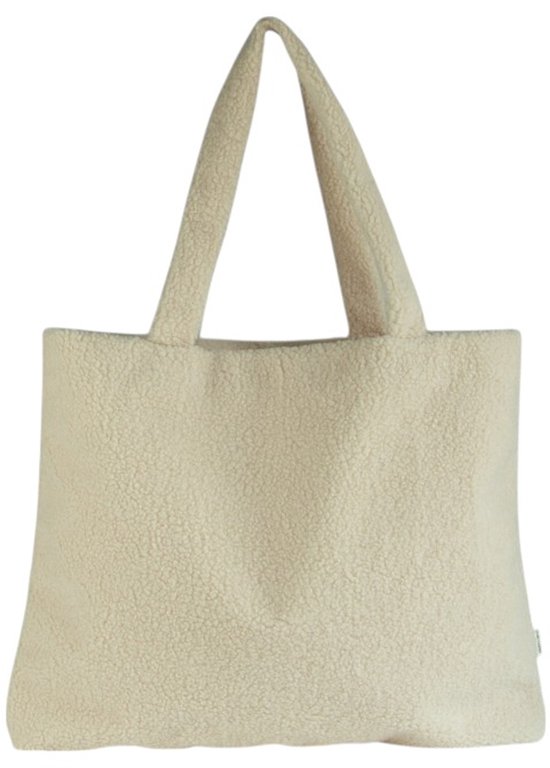 Sac Teddy beige Sac bandoulière souple Tissu Teddy mignon