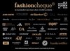 Zwarte fashioncheque met logo en winkelnamen. Waardebon tussen €5 en €150.