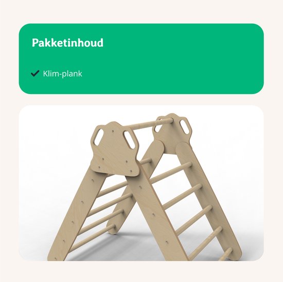 Duanico® 9-in-1 Montessori Pikler-driehoek large voor 1–7 jaar – 5 verstelbare hoeken – baby klimrek hout met klimboog & ramp/glijbaan – Voor binnen & buiten