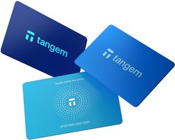 Tangem Wallet 3 kaarten - Hyperblue - met Recovery Seed functionaliteit