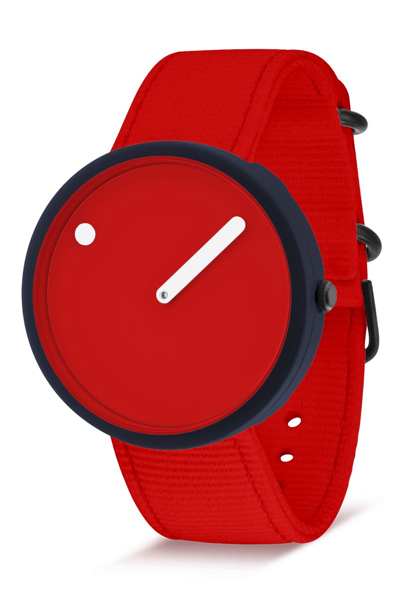 Picto Ocean Ghost Nets Portside Red Designhorloge - Rood - R44028-R024 - 40mm