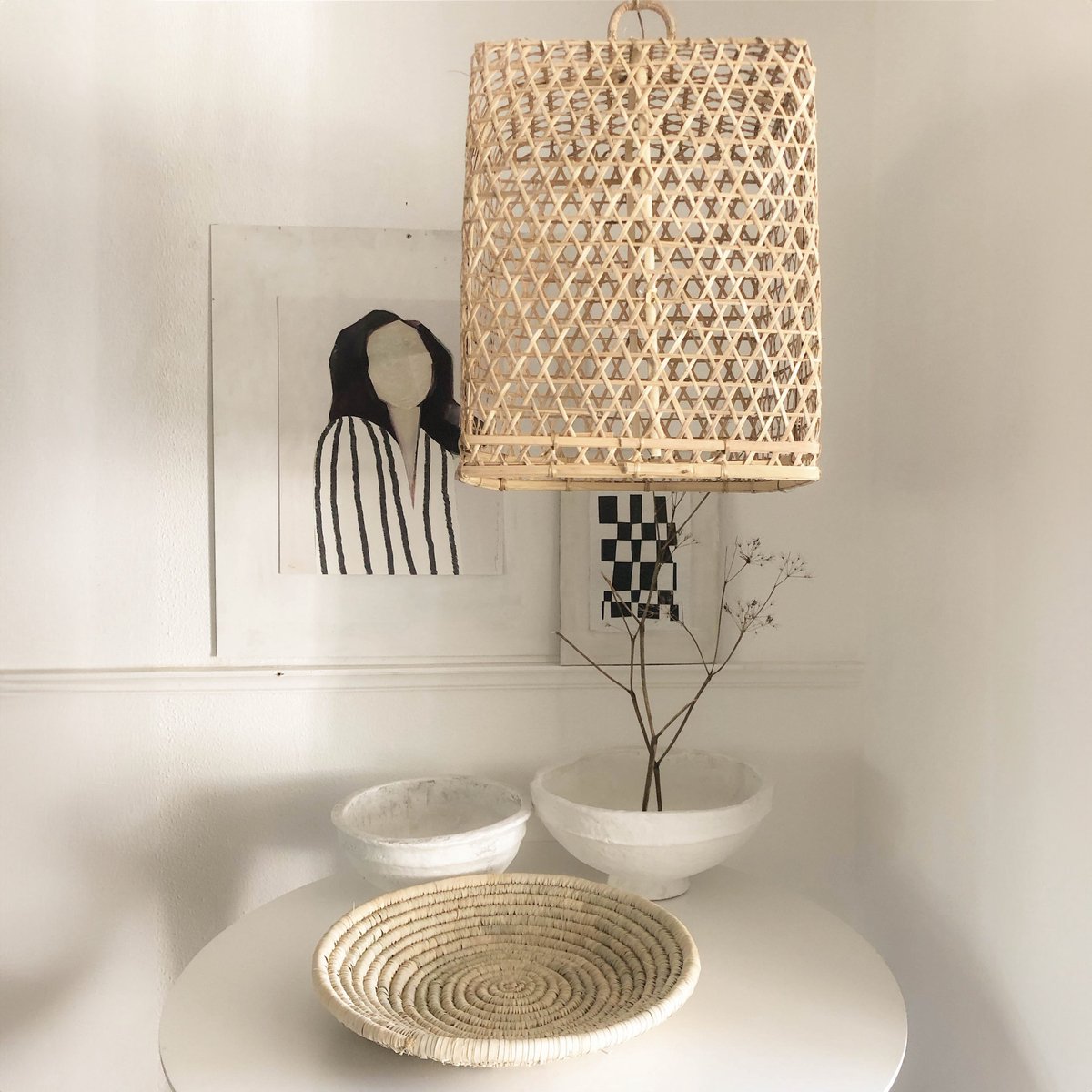 Lamp - Hanglamp - Hanenmand Ruit Vierkant L - Little Lofts