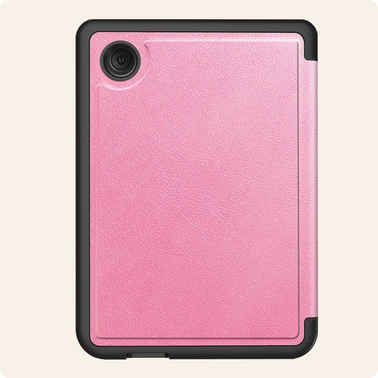 Hoesje Geschikt voor Kobo Clara Colour Hoes Book Case Trifold - Hoes Geschikt voor Kobo Clara Colour Hoesje Book Cover Met Screenprotector - Roze van Merkloos — afbeelding 5