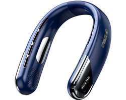 Neck fan-nekventilator -nek Ventilator -Draagbare nekventilator Persoonlijk - Koelende nekventilator die koude lucht blaast - Verstelbaar, handsfree, oplaadbaar cadeau voor mannen, vrouwen, moeders, vaders, reisbenodigdheden - Blauw - 1 stuk