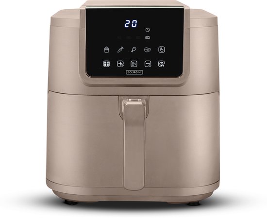 Bourgini Slimfit Airfryer XXL 8L Beige 1700W - Bourgini - €99,99