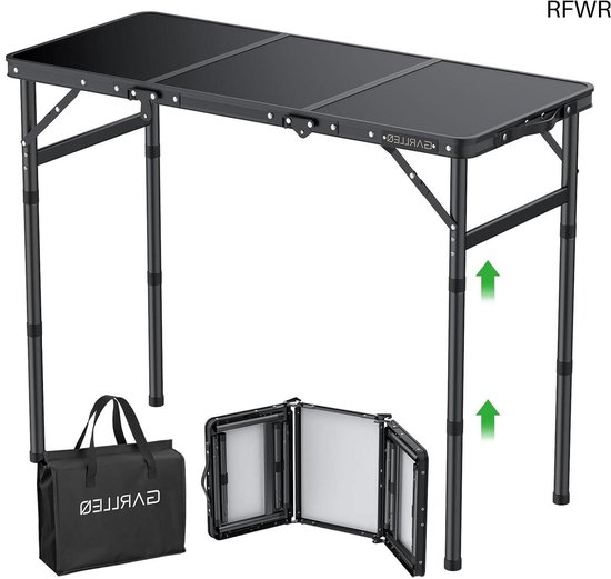 KIRKJUBUR® Solkatt opvouwbare campingtafel wijnrood