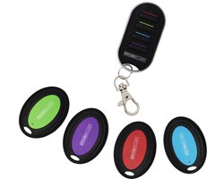 Keyfinder Set – 4 Draadloze Sleutelzoekers met 85 dB Alarm en 25m Bereik