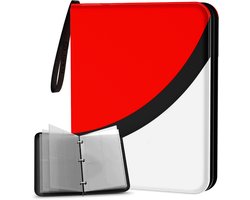 NAPI Verzamelmap voor 400 Kaarten - Binder Map voor Kaarten - 4 Pocket - Kunstleer - Premium Card Bi