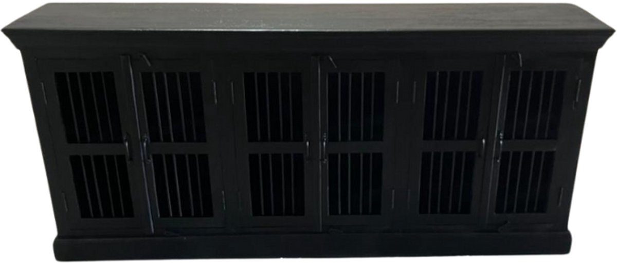 Deco4yourhome® - Dressoir - Spijlen - Zwart - 90x200x40cm