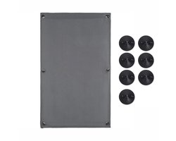 Universele Zonwering met Zuignappen - 60 x 73 cm - Schaduwdoek - Zonwering Raam met Zuignappen - Schaduwdoek Zuignap - Zonnescherm - Zonnedoek - Zonnewering Zonder Boren - Vensterzonwering - Grijs