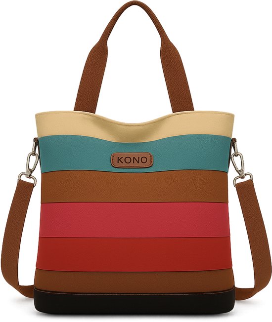 Sac à bandoulière Miss Lulu - Sac à main femme - Toile - Motifs Colorés (E1679) (E1679)