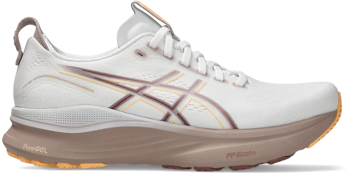 Asics Gel Kayano 32 Hardloopschoenen - White/Orange Glow - Maat 41 - Dames