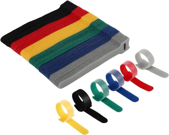 KONTONTY 1000stuks Zwarte Gecoate Ijzeren Draadbinders Herbruikbare Kabelbinders Voor Thuis Kantoor Tuin Flexibel Sterk Voor Organiseren Beveiligen Van Snoeren