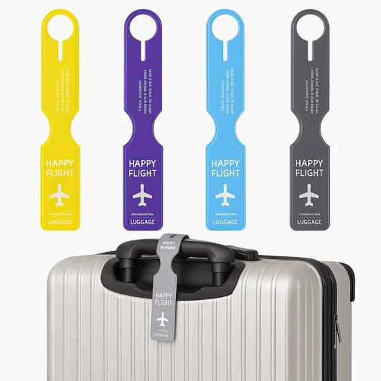 Cruise-bagagelabels, kofferlabels, bagagelabels voor koffers, 6 stuks metalen kofferlabel voor reistas met naam ID-kaart voor familie, vrienden (6 kleuren