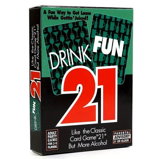 FA-VE Drink Fun 21 – Drankspelletjes Volwassenen – Drankspel Kaarten – Party Drank Spelletjes – Kaartspel voor Feestjes