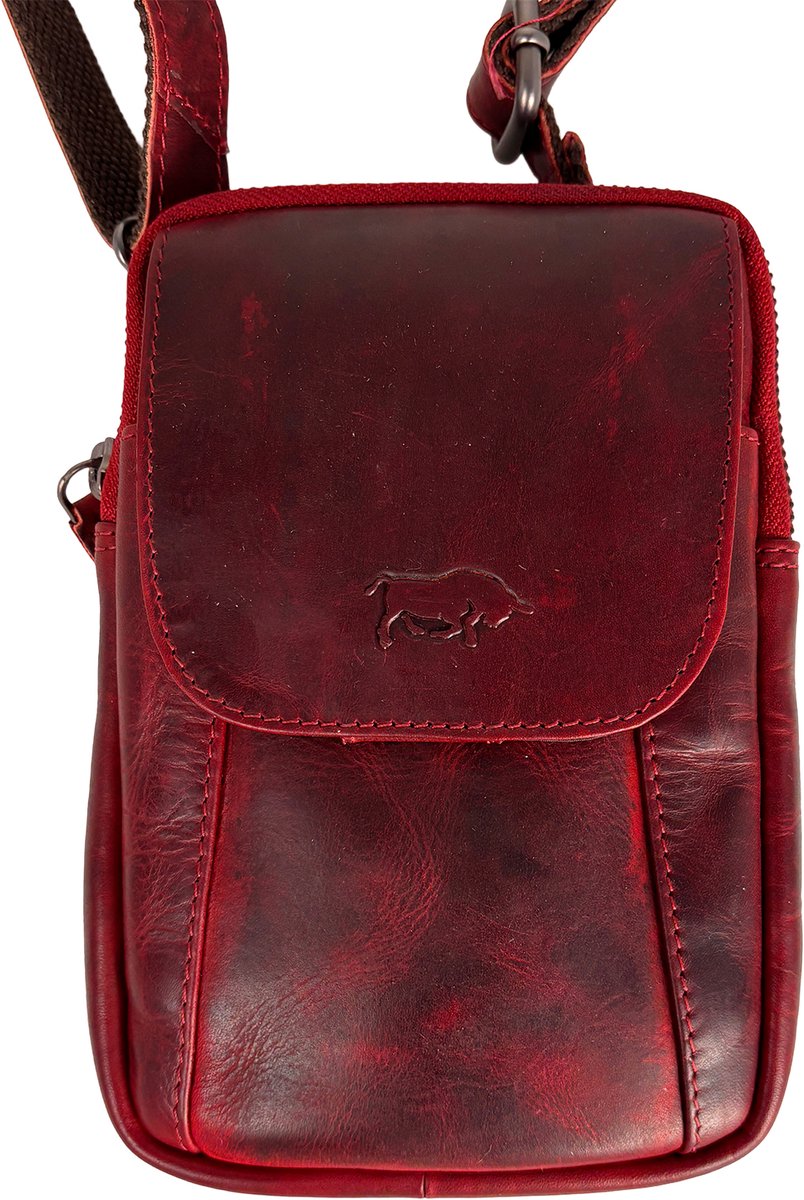 Telefoontasje rood - Crossbody tas - Riemtasje en Heuptasje - Compact festivaltasje van Arrigo - Handige en stijlvolle draagopties