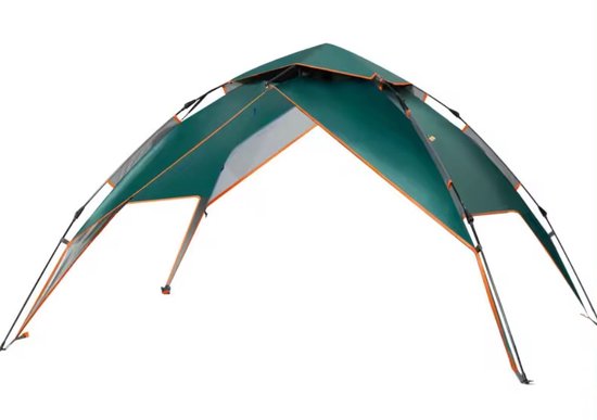 Tent - tenten-Automatische Pop-up Campingtent voor 3-4 Personen-Hoogwaardige Tent - Dubbele Deur Tent - Enkele Laag Volautomatische Outdoor Glamping Tent - Camping Tent - 3-4 Person Tent - Militair Groen van Merkloos — afbeelding 2