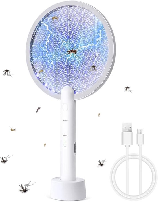 Elektrische vliegenmepper – Oplaadbare insectenverdelger – Muggenmepper ...