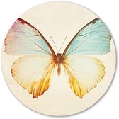Papillon aux nuances douces - Cercles muraux papillons - Décoration murale ronde animaux - Aquarelle - Cercle mural en Forex - Décoration maison - Cercle mural forex 40x40 cm