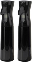 Mist Spray Bottle - 2 Stuks - 300ml - Waterverstuiver Voor Krullen - Waterspuit Verstuiver - Kappersspuit - Sprayflacon - Spuitfles - Haarspuit Voor Krullen - Voor Het Reinigen Van Haar En Schoonheid