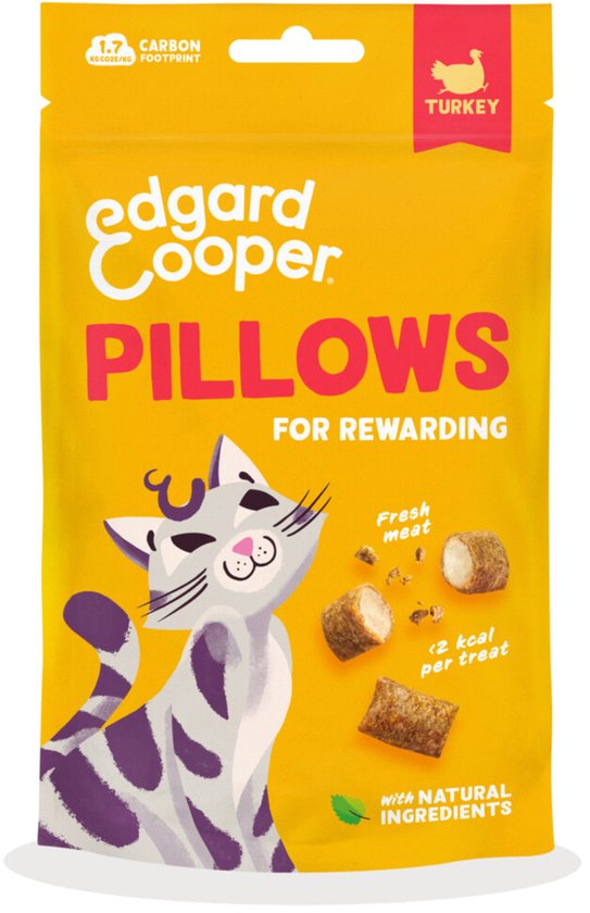Edgard&Cooper Pillows - Kattensnack - Kalkoen 60 g