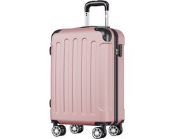 TRVLMORE Handbagage Koffer - 38L - Cijferslot - Lichtgewicht - Trolley - 54x36x20cm - Past binnen 55x40x20 cm - Roségoud