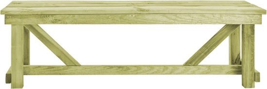 vidaXL Tuinbank 140 cm FSC geïmpregneerd grenenhout