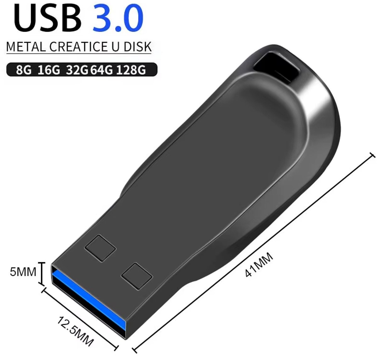 USB Stick 64GB – USB 3.0 Geheugenstick – Snelle Flash Drive – USB Stick voor Laptop, Auto, TV & PC – USB Stick 64 GB Opslag