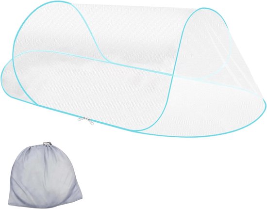 Moustiquaire Pliable Pop-up 200x80x56 Cm – Protection Anti-moustiques, Ultra Légère, Pour Lit, Camping Ou Chambre (noir)