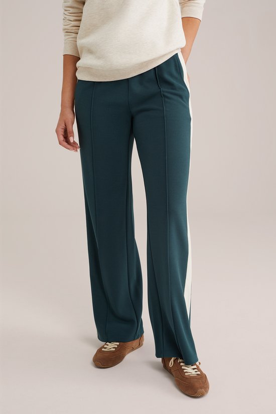 WE Fashion Dames straight leg jersey broek
