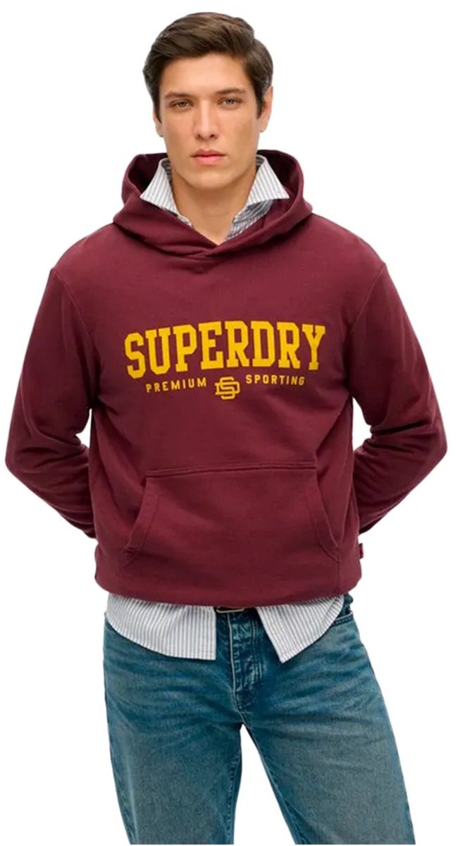 Superdry Core Sport Hoodie Heren Hoodies Rood